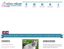 Tablet Screenshot of animalfriendshs.org